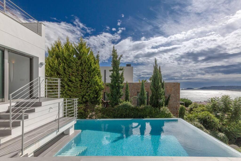 Peaceful Oasis In Javea Villa With Sea Views And Pool Bagian luar foto