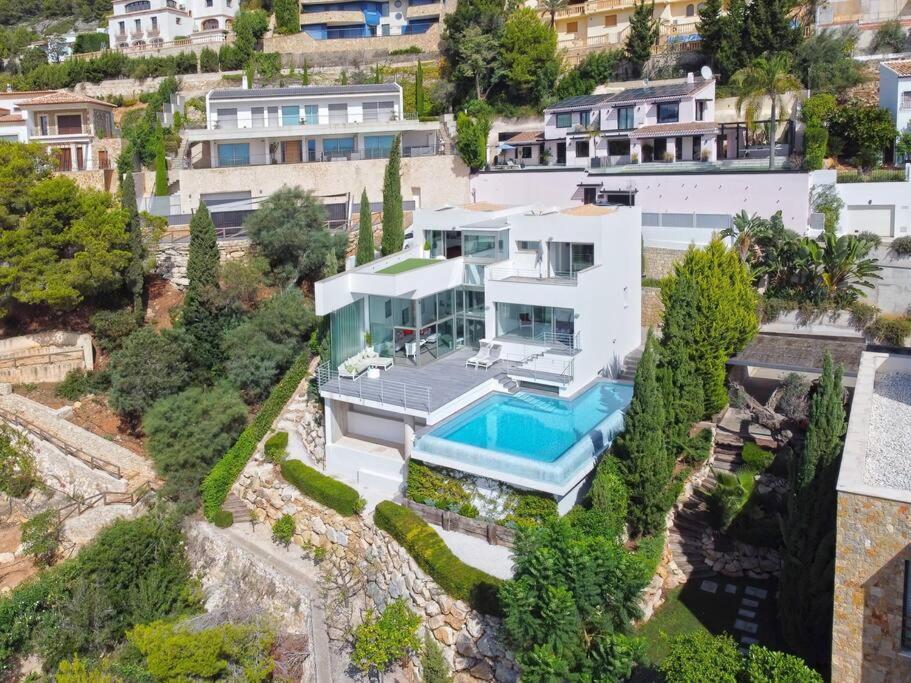 Peaceful Oasis In Javea Villa With Sea Views And Pool Bagian luar foto